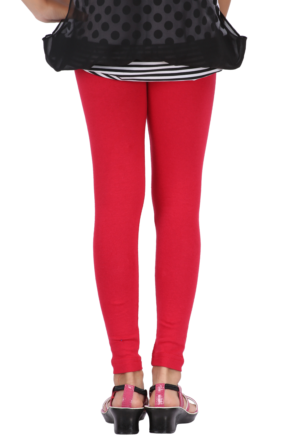 Be-Style Girls Red Leggings